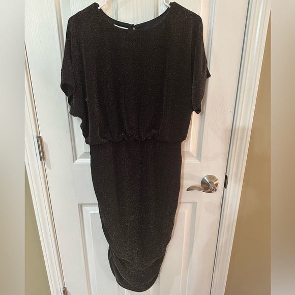 elegant midi dress Black Edith Men's Black Dress Pants Age:9-10 Y Solid Shirt
